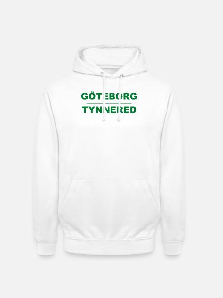 Göteborg Tynnered – Design vert-noir - Sweat-shirt à capuche unisexe - blanc