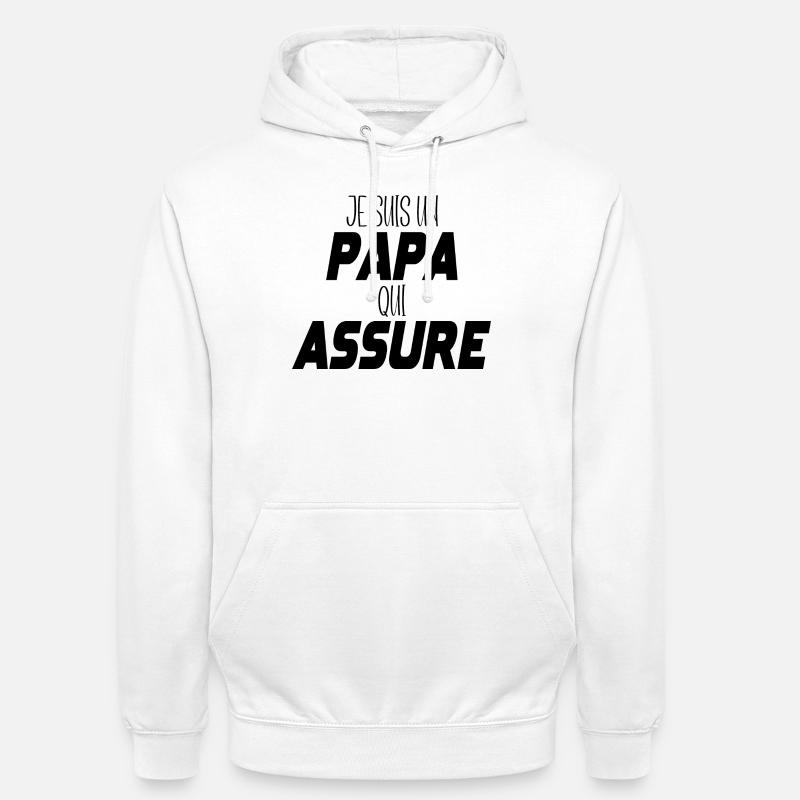 Ich bin ein Vater, der versichert - Unisex Hoodie - Weiß