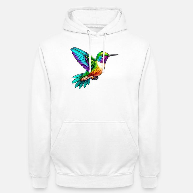 Colibri - Sweat-shirt à capuche unisexe - blanc