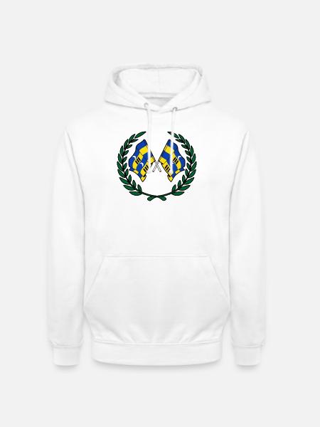 Ameland Laurel Flags – Island Pride - Unisex Hoodie - white