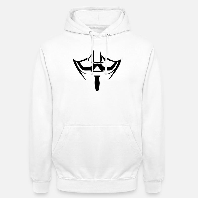 Anonymous mask - Unisex Hoodie - white