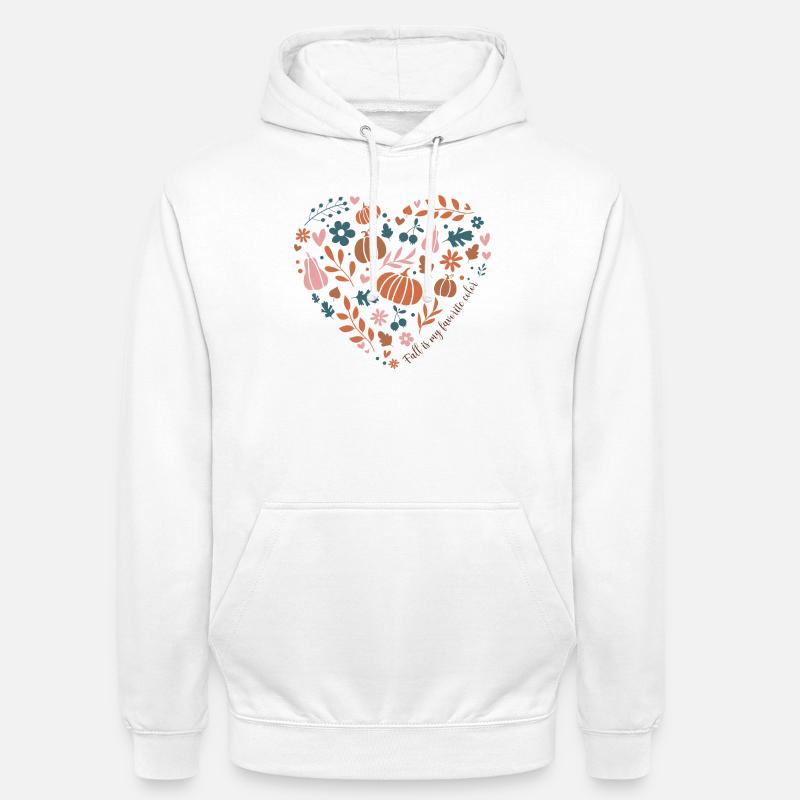 Fall Lover L’automne est ma couleur préférée - Sweat-shirt à capuche unisexe - blanc