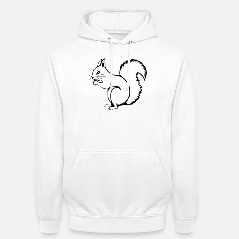Eichhörnchen - Unisex Hoodie - Weiß