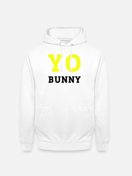 YO BUNNY - Unisex Hoodie - white