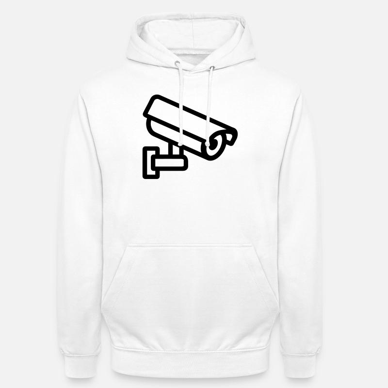 caméra - Sweat-shirt à capuche unisexe - blanc