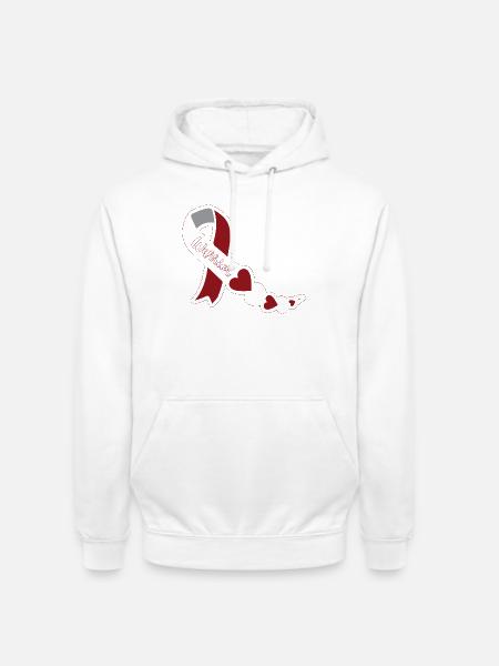 Kehlkopfkrebs - Unisex Hoodie - Weiß