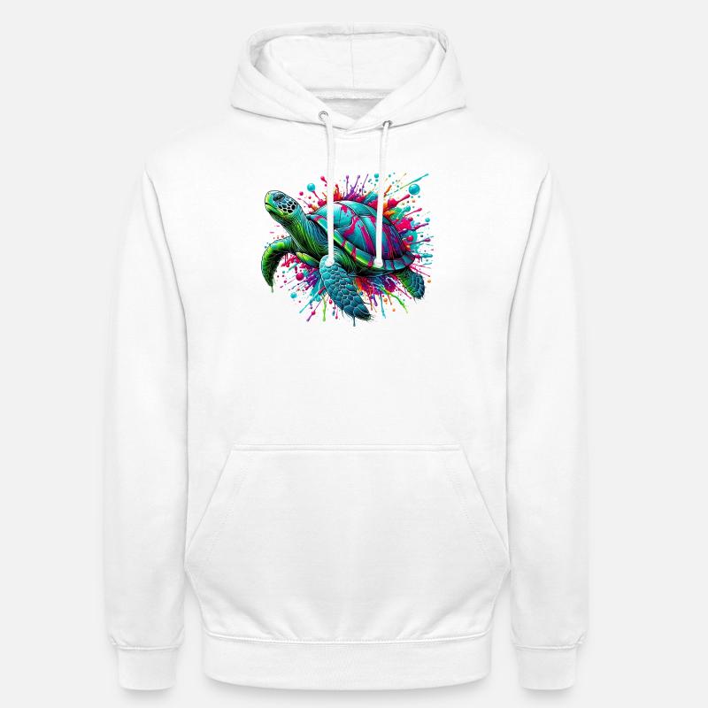 Schildkröte - Unisex Hoodie - Weiß