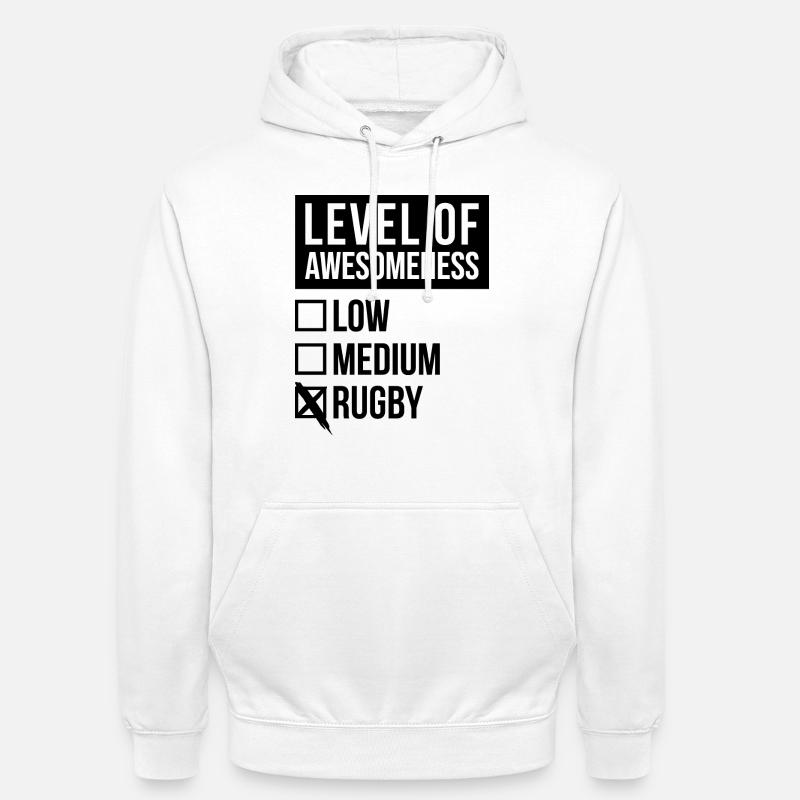 Rugby - Unisex Hoodie - white
