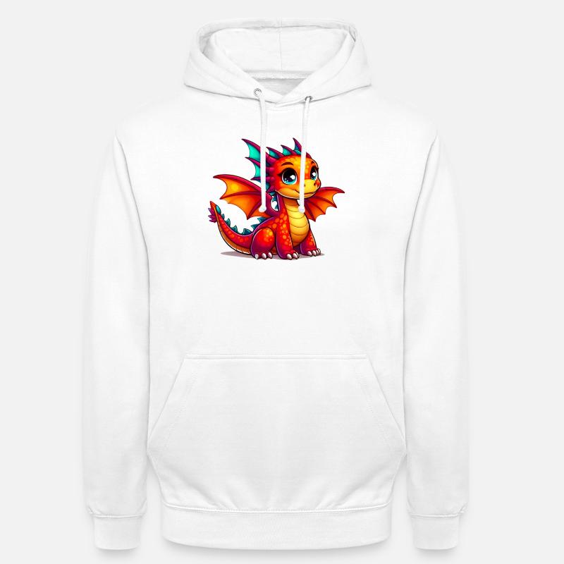 Drache - Unisex Hoodie - Weiß