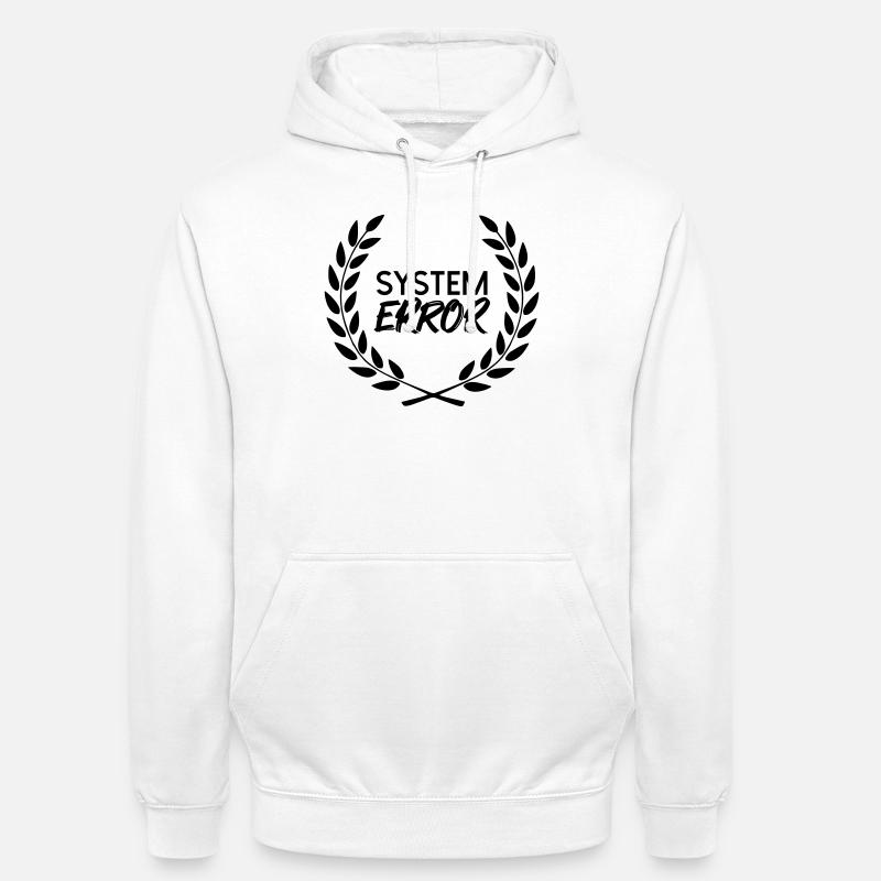 Défaillance du système - Sweat-shirt à capuche unisexe - blanc