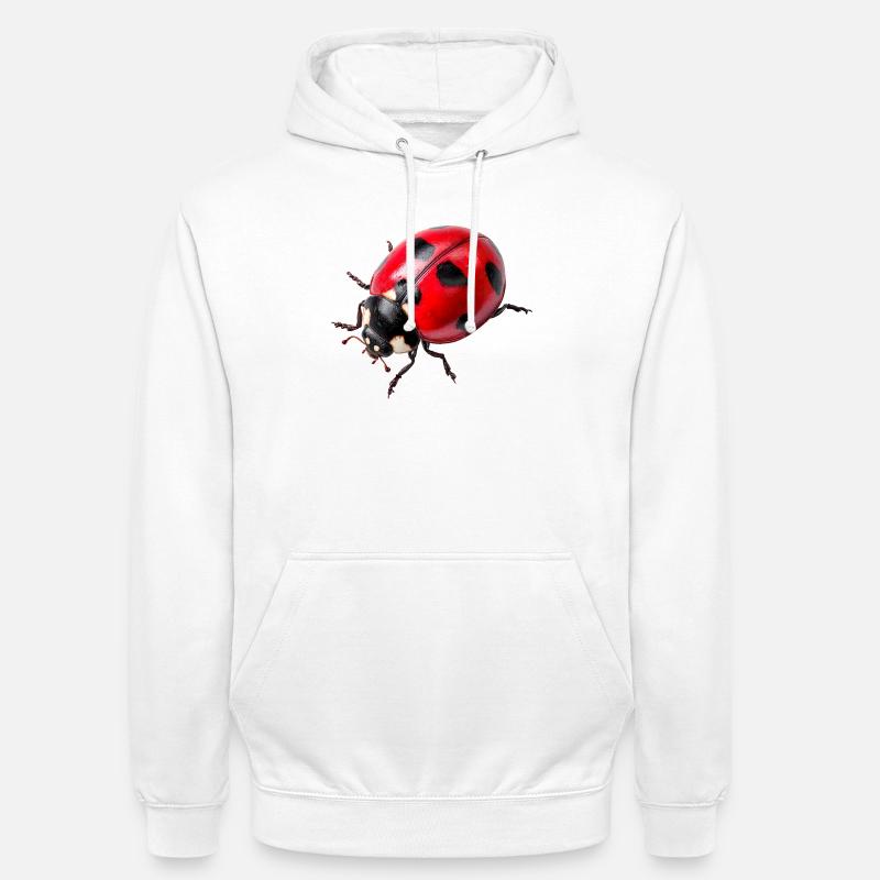 Les coccinelles sont aussi appelées coccinelles - Sweat-shirt à capuche unisexe - blanc