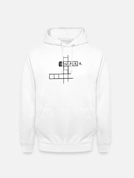 Lunatic with 3 letters - Unisex Hoodie - white
