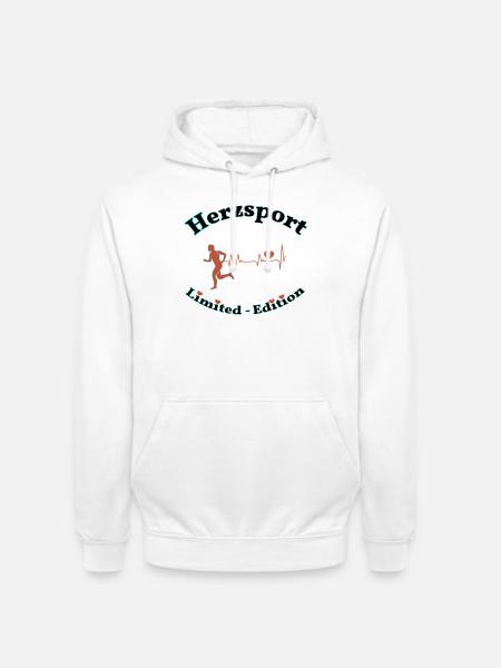 Herzsport - Unisex Hoodie - Weiß