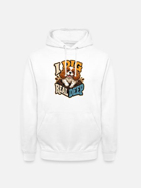 Kavallerier King Charles Spaniel - Unisex Hoodie - Weiß