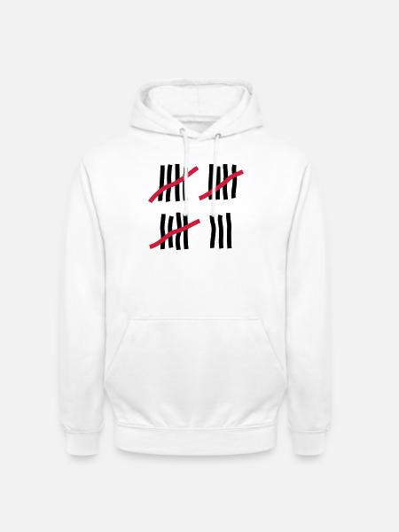 18 ans - anniversaire - Sweat-shirt à capuche unisexe - blanc