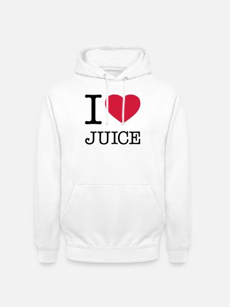 I LOVE JUICE Saft - Unisex Hoodie - white