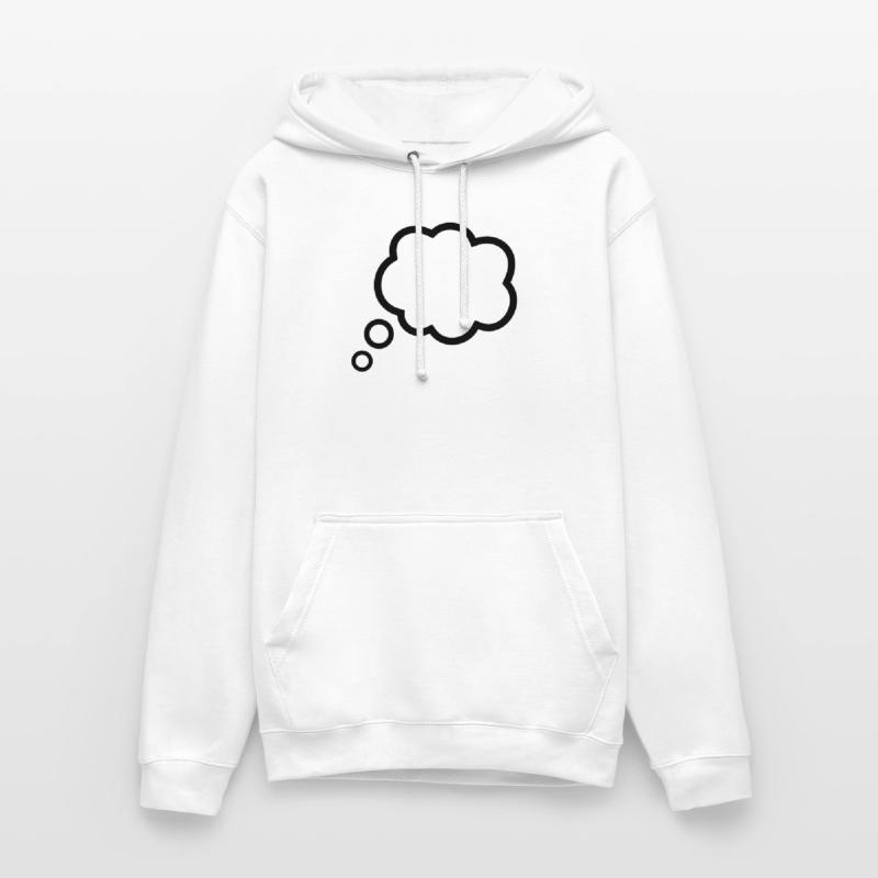 Thinking Bubble Comic Pensée Bulle Bulle Pensées Sweat-shirt à capuche unisexe