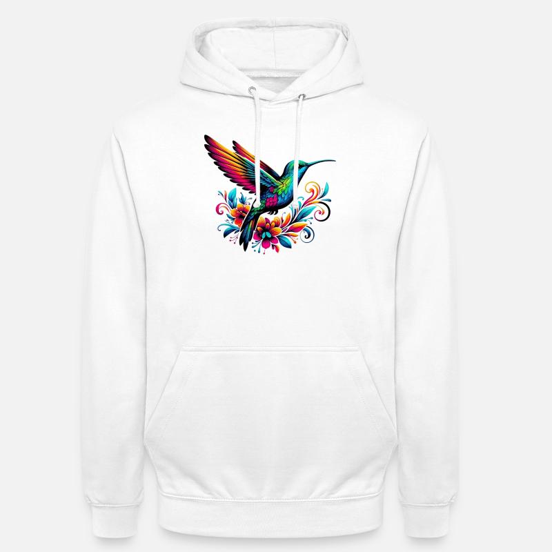 Kolibri - Unisex Hoodie - Weiß
