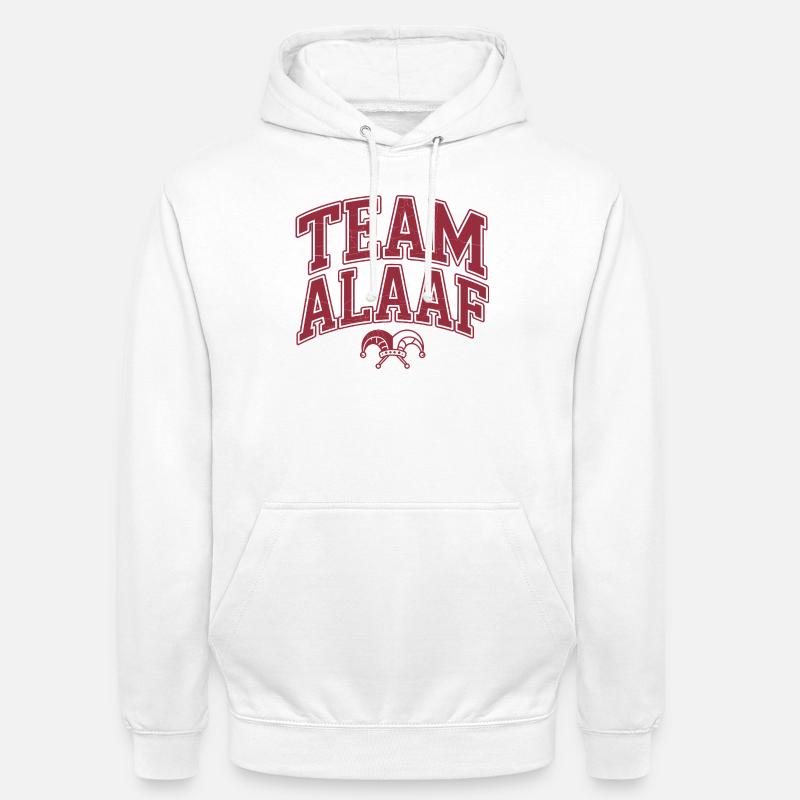 Équipe Alaaf - Carnaval de Cologne - Sweat-shirt à capuche unisexe - blanc