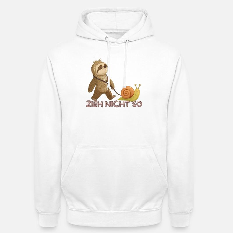 Zieh Nicht So – Langsame Freundschaft - Unisex Hoodie - Weiß