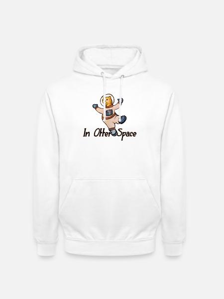 In Otter Space Astronaut - Unisex Hoodie - white