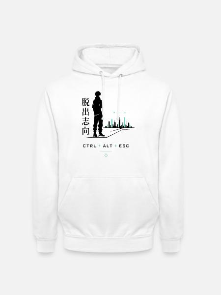 Städtische Fluchtgedanken - Unisex Hoodie - Weiß