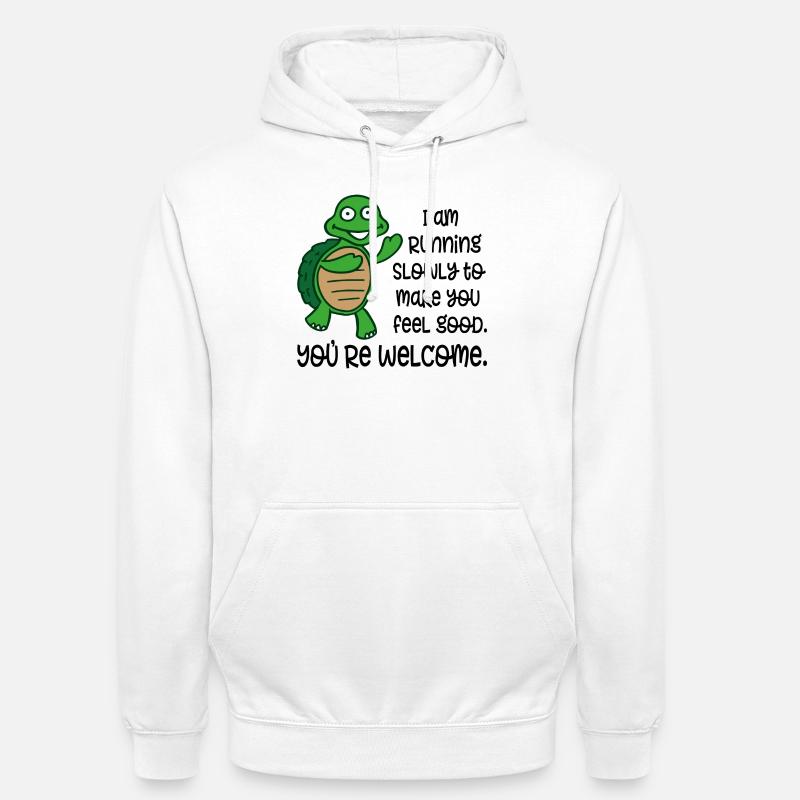 course - Sweat-shirt à capuche unisexe - blanc