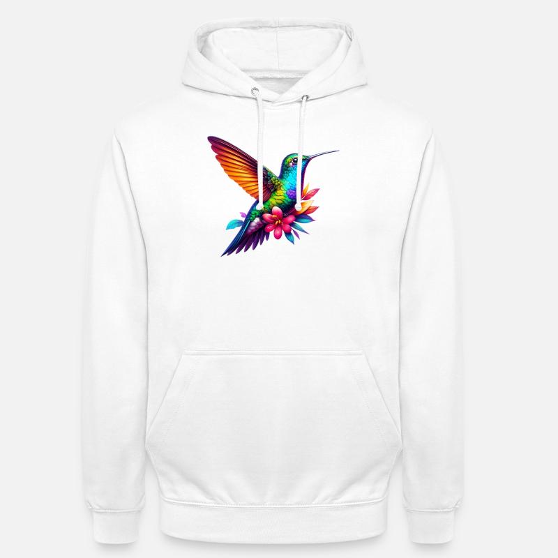 Colibri - Sweat-shirt à capuche unisexe - blanc