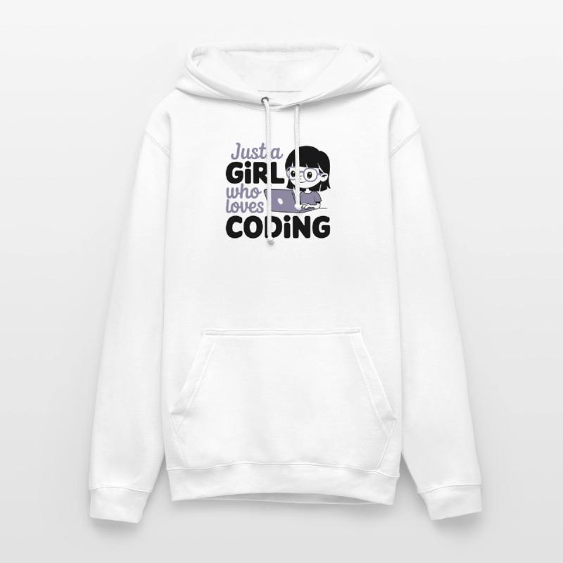 Nur ein Mädchen, das das Programmieren liebt Unisex Hoodie