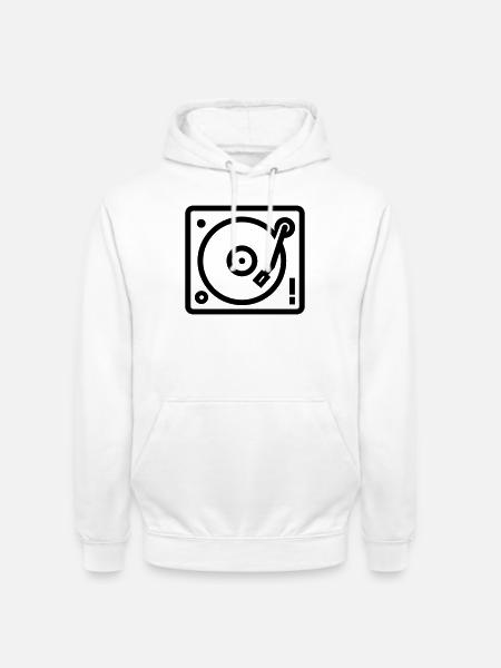 DJ-Plattenspieler - Unisex Hoodie - Weiß