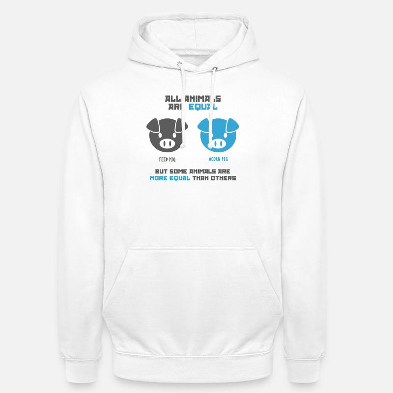 Futterschwein, Eichelschwein - Unisex Hoodie - Weiß