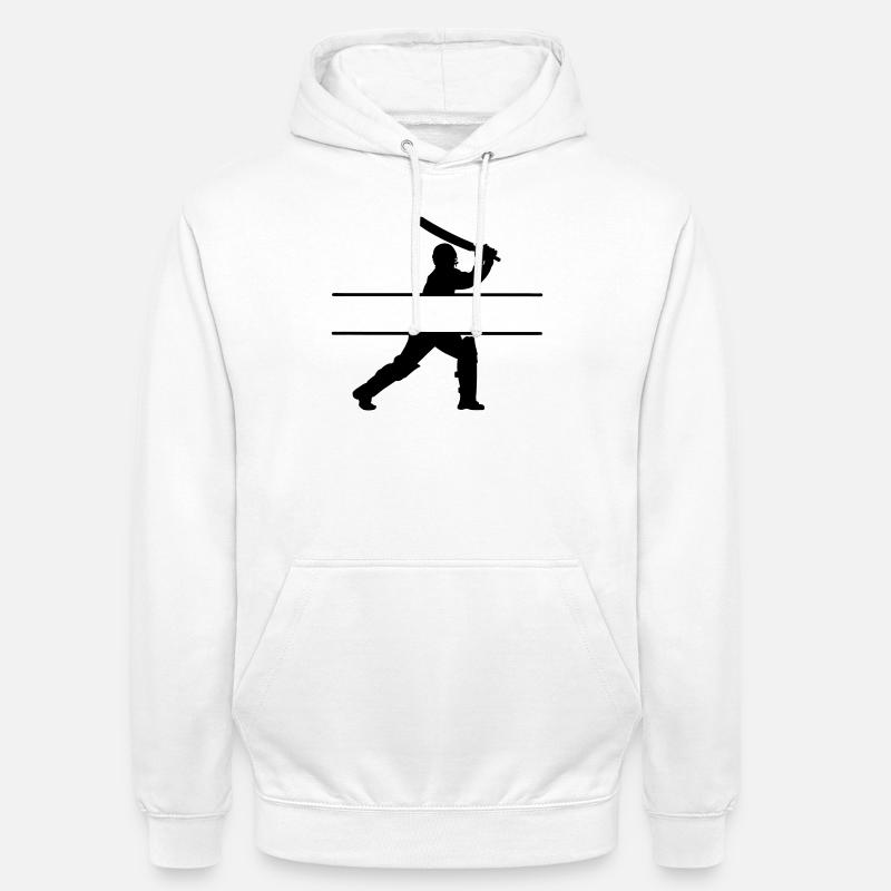Cricket Eigenname Banner - Unisex Hoodie - Weiß