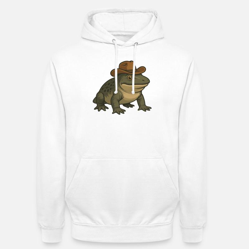 Urzeitliches Amphibium Cartoon Texas Evolution - Unisex Hoodie - Weiß