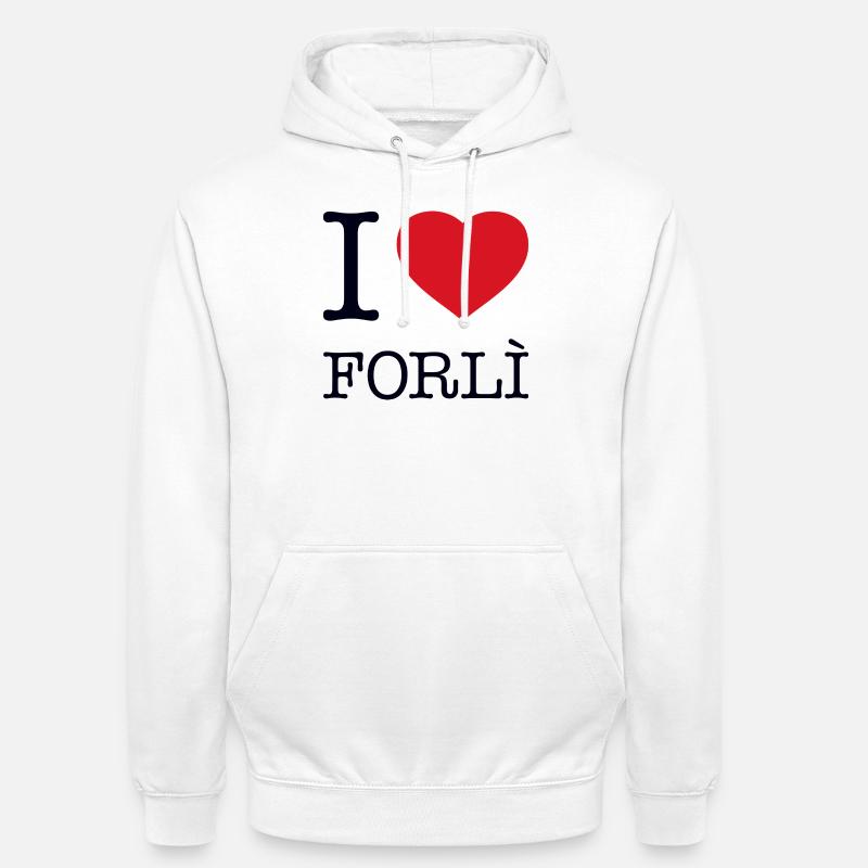 J’adore Forli - Sweat-shirt à capuche unisexe - blanc