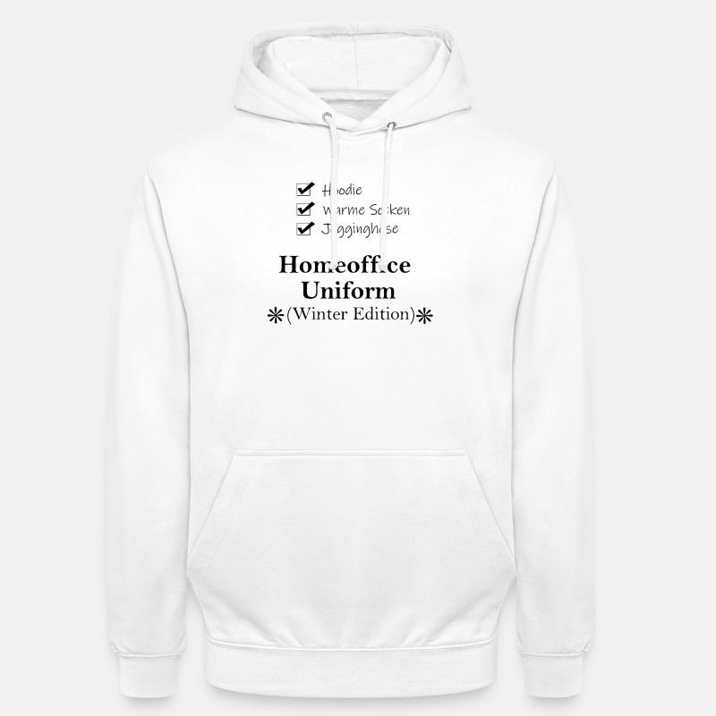 Checkliste_Homeoffice_Uniform_WS - Sweat-shirt à capuche unisexe - blanc