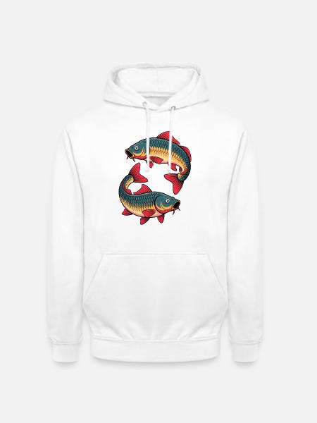 Karpfen Angeln - Unisex Hoodie - Weiß