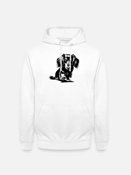 Dackel - Unisex Hoodie - Weiß