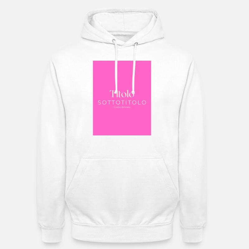 Titre Deux - Sweat-shirt à capuche unisexe - blanc