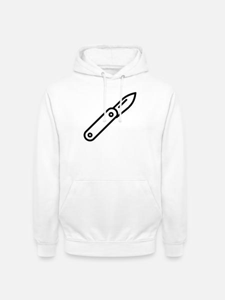 Knife - Unisex Hoodie - white