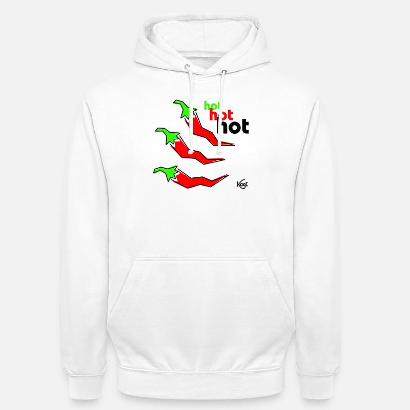 Pepperoni hot - Unisex Hoodie - Weiß