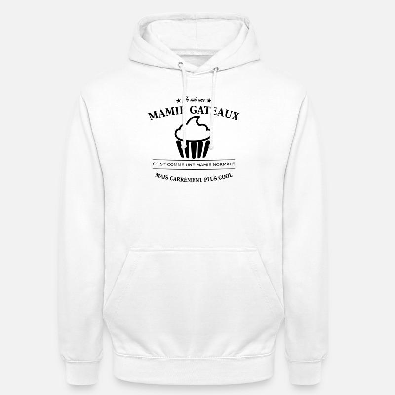 mamie gateaux - Sweat-shirt à capuche unisexe - blanc