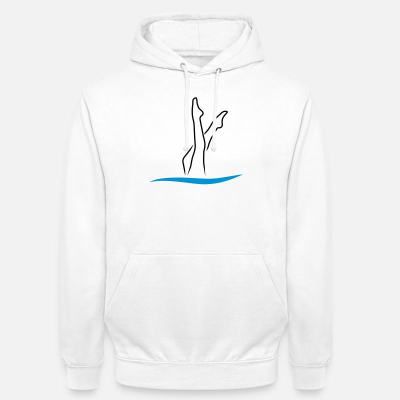 synchronized swimming - Unisex Hoodie - white