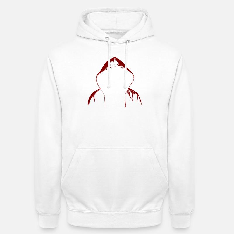 Sweat à capuche Hacker - Sweat-shirt à capuche unisexe - blanc