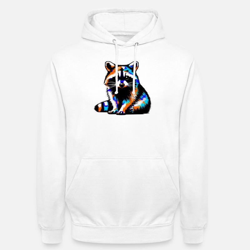 Waschbär - Unisex Hoodie - Weiß