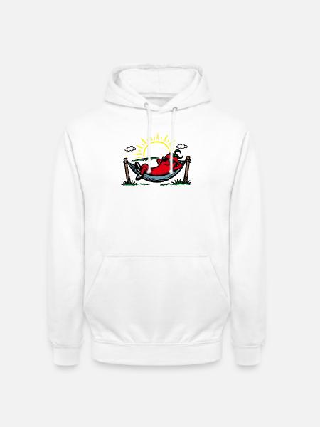 Chilling Chili Funny Pun Chilling Chilli - Unisex Hoodie - white