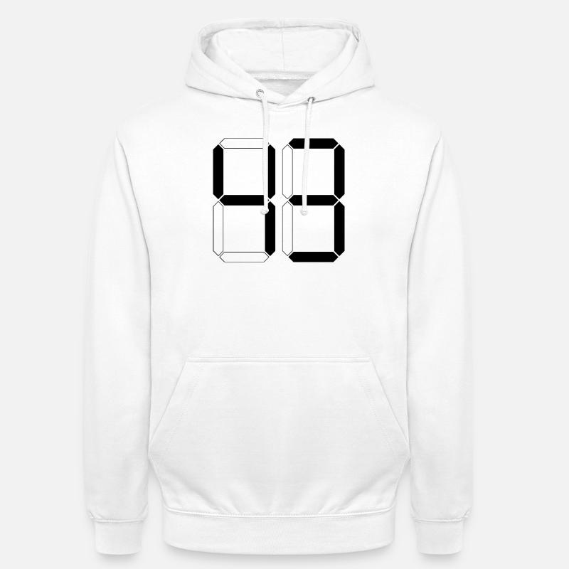 NUMMER 43 Dreiundvierzig Geschenk Digital - Unisex Hoodie - Weiß