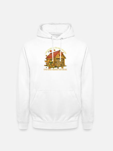 Autumn Fuel Storage Wooden House - Unisex Hoodie - white