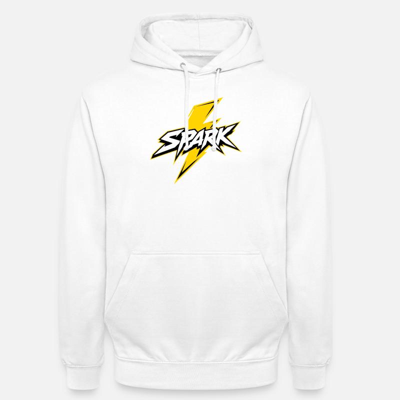 Spark Blitz Comic Logo - Unisex Hoodie - Weiß