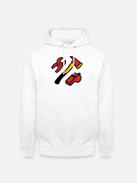 Fire Brigade Tool Graphics - Unisex Hoodie - white