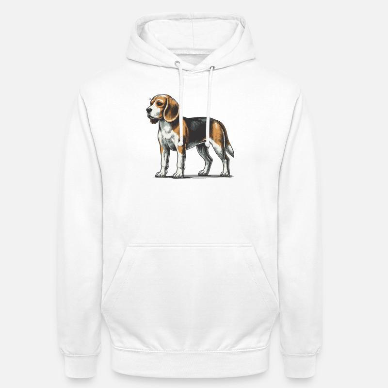 Beagle - Unisex Hoodie - Weiß